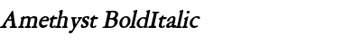 Download Amethyst BoldItalic Font Title Preview