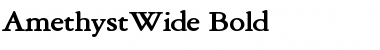 Download AmethystWide Bold Font Title Preview