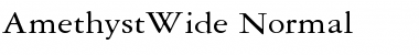 Download AmethystWide Normal Font Title Preview