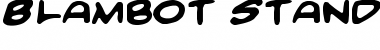 Download Blambot Standard Regular Font Title Preview