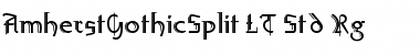 Download AmherstGothicSplit LT Std Rg Regular Font Title Preview