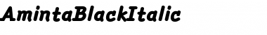 Download AmintaBlackItalic Regular Font Title Preview