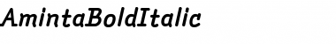 Download AmintaBoldItalic Regular Font Title Preview