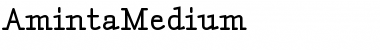 Download AmintaMedium Regular Font Title Preview