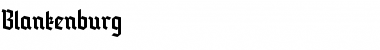 Download Blankenburg Regular Font Title Preview