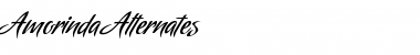 Download Amorinda Alternates Regular Font Title Preview