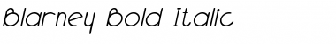 Download Blarney Bold Italic Font Title Preview