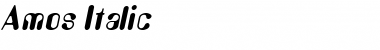 Download Amos Italic Font Title Preview