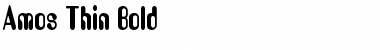 Download Amos Thin Bold Font Title Preview
