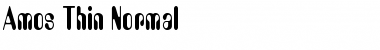 Download Amos Thin Normal Font Title Preview