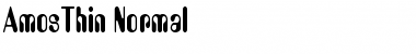 Download AmosThin Normal Font Title Preview