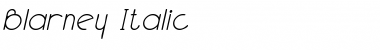 Download Blarney Italic Font Title Preview