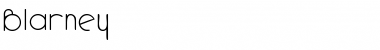Download Blarney Regular Font Title Preview