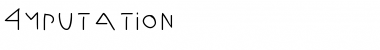 Download Amputation Regular Font Title Preview