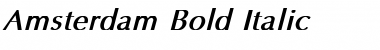 Download Amsterdam Bold Italic Font Title Preview