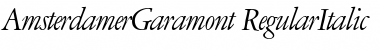 Download AmsterdamerGaramont RegularItalic Font Title Preview