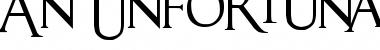 Download An Unfortunate Event Regular Font Title Preview