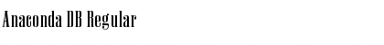 Download Anaconda DB Regular Font Title Preview