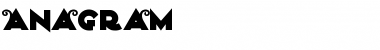 Download Anagram Regular Font Title Preview