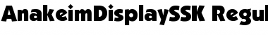 Download AnakeimDisplaySSK Regular Font Title Preview
