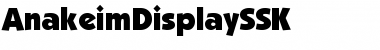 Download AnakeimDisplaySSK Regular Font Title Preview