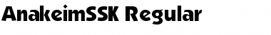 Download AnakeimSSK Regular Font Title Preview