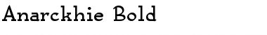 Download Anarckhie Bold Font Title Preview