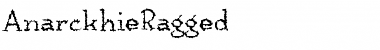 Download AnarckhieRagged Regular Font Title Preview