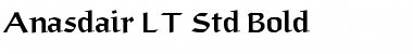 Download Anasdair LT Std Bold Regular Font Title Preview