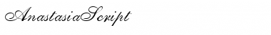 Download AnastasiaScript Regular Font Title Preview