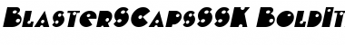 Download BlasterSCapsSSK BoldItalic Font Title Preview
