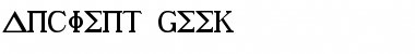 Download Ancient Geek Regular Font Title Preview