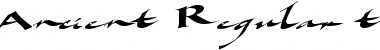 Download Ancient Regular Font Title Preview