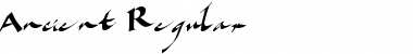 Download Ancient Regular Font Title Preview