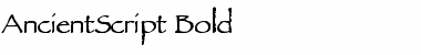 Download AncientScript Bold Font Title Preview