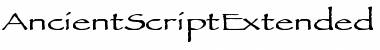 Download AncientScriptExtended Bold Font Title Preview