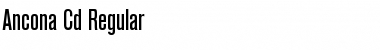 Download Ancona-Cd Regular Font Title Preview