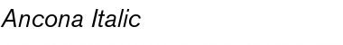 Download Ancona Italic Font Title Preview