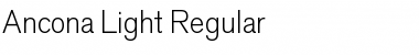 Download Ancona-Light Regular Font Title Preview