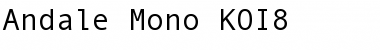 Download Andale Mono KOI8 Regular Font Title Preview