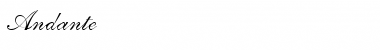 Download Andante Regular Font Title Preview