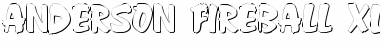 Download Anderson Fireball XL5 Shadow Regular Font Title Preview