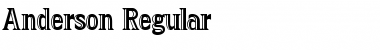 Download Anderson Regular Font Title Preview