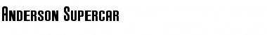 Download Anderson Supercar Regular Font Title Preview
