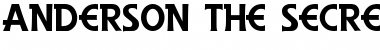 Download Anderson The Secret Service Regular Font Title Preview