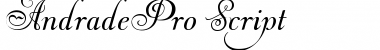 Download Andrade Pro Script Font Title Preview