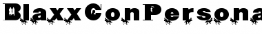 Download BlaxxConPersona Regular Font Title Preview