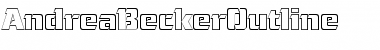 Download AndreaBeckerOutline Regular Font Title Preview