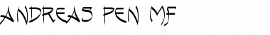 Download Andreas Pen MF Regular Font Title Preview