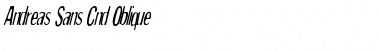 Download Andreas Sans Cnd Oblique Regular Font Title Preview